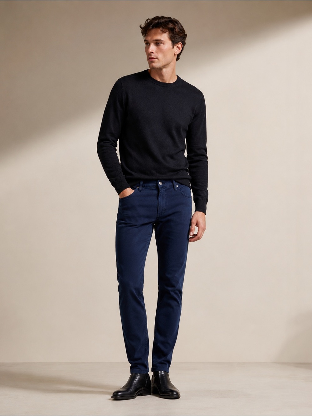 Banana Republic Travel Jean Slim Fit Men’s 33x32 Navy Blue Stretch Pants